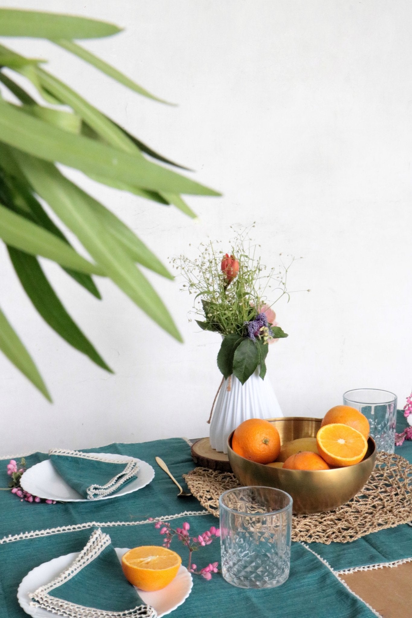 French Flax Table Linen Set :  Wedding Favors | House Warming | Soiree | Home