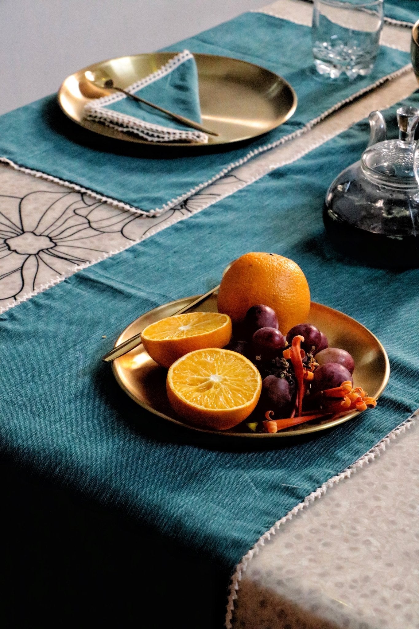French Flax Table Linen Set :  Wedding Favors | House Warming | Soiree | Home