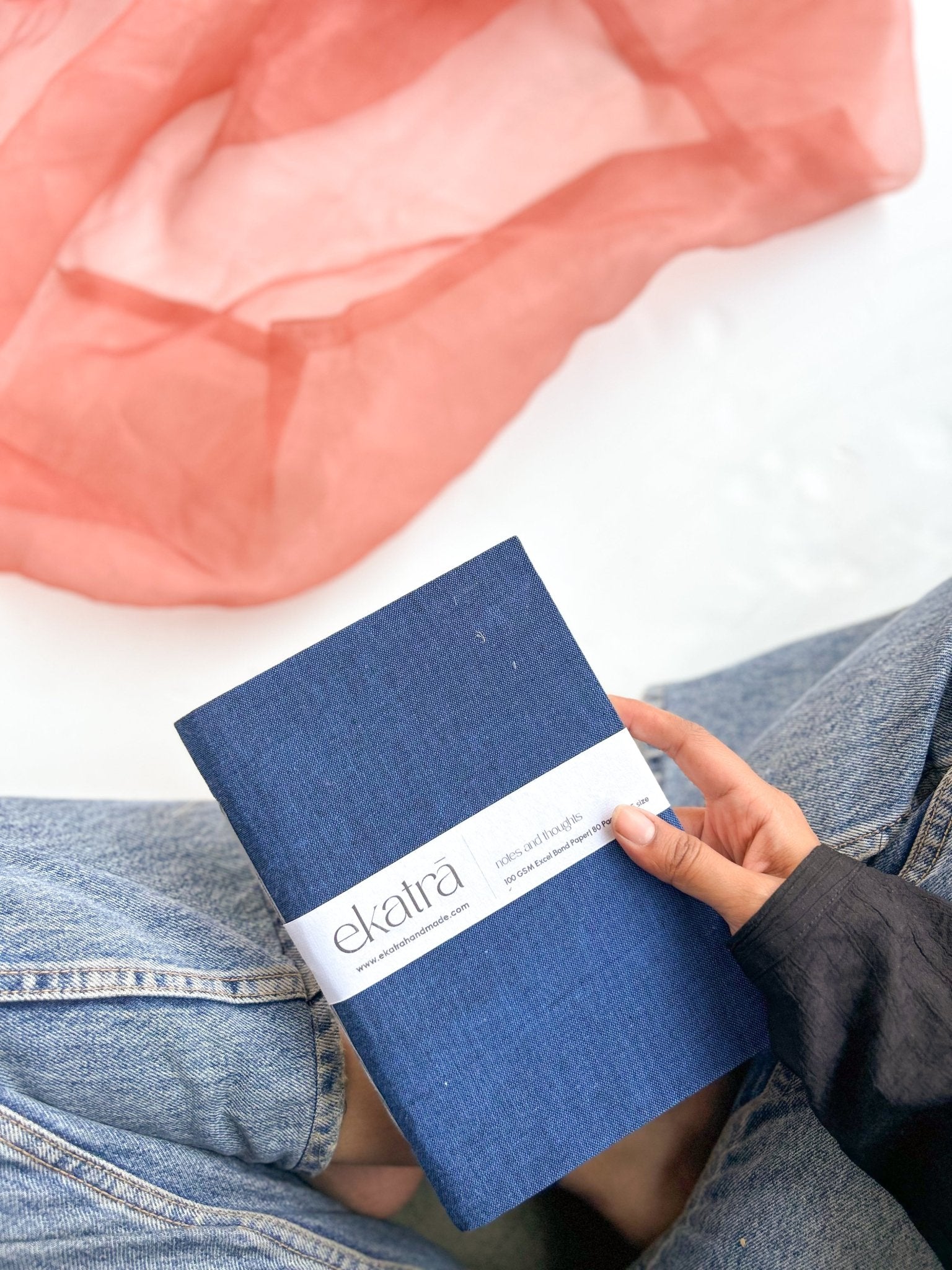 Handcrafted Sustainable A5 Unruled 100 GSM paper Journal by Ekatra