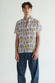ABSTRACT FACE PRINT SHIRT