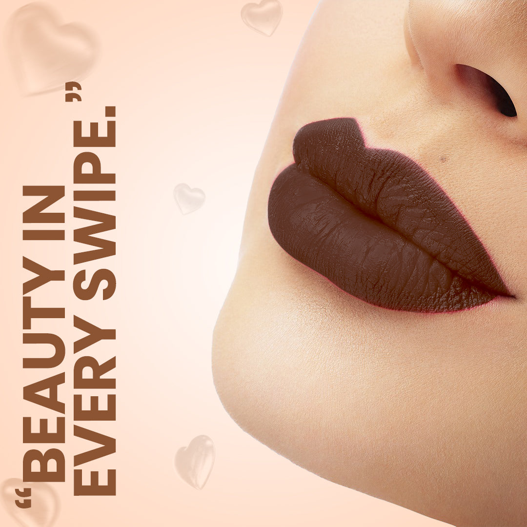 LUXE MATTE LONG SLAY MOUSSE LIPSTICK (PALETTE OF 9 – 2 VARIANTS BROWNS & NUDES)