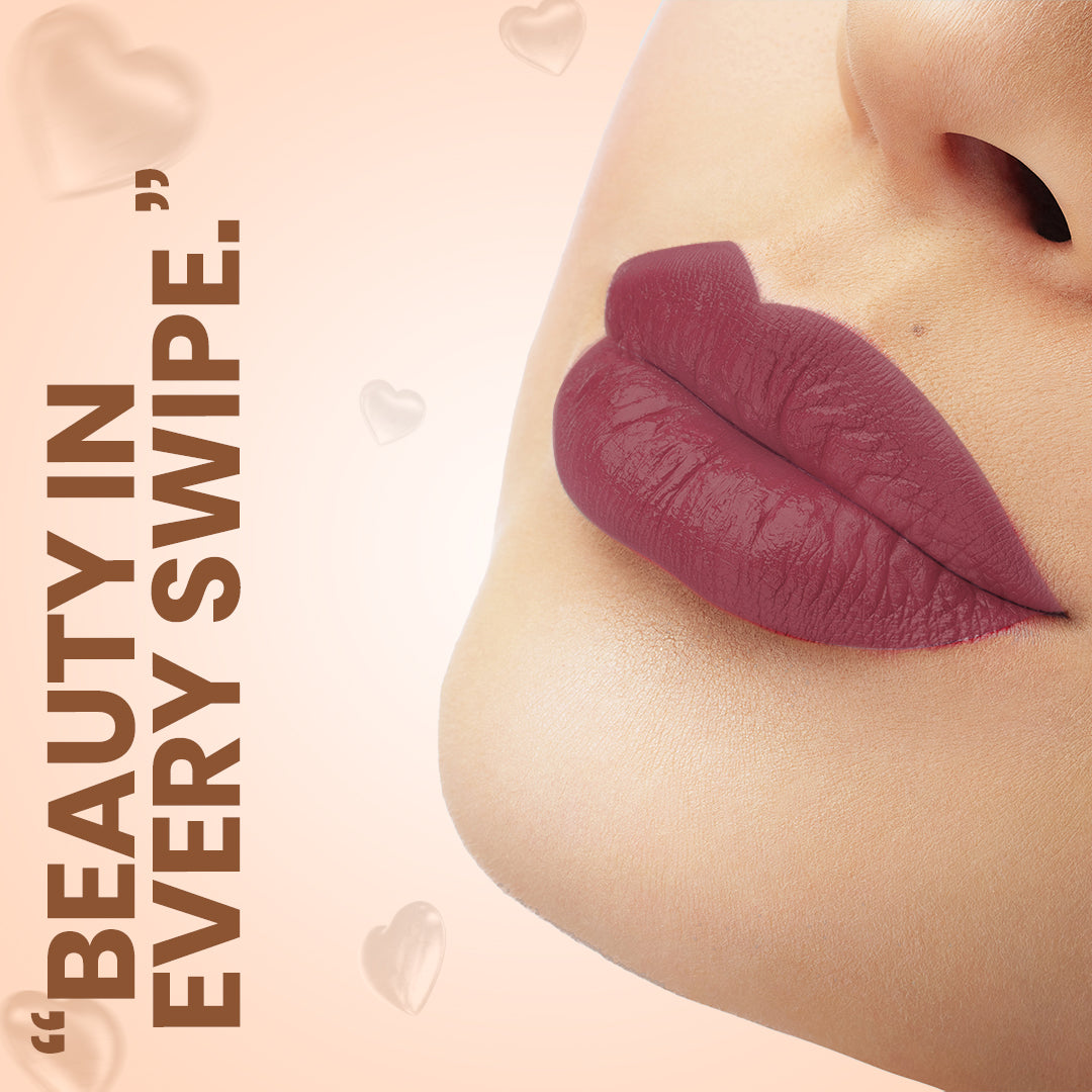 LUXE MATTE LONG SLAY MOUSSE LIPSTICK (PALETTE OF 9 – 2 VARIANTS BROWNS & NUDES)