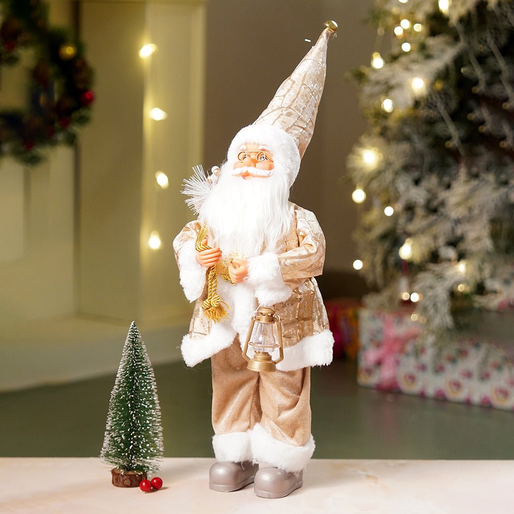 Little Surprise Box 18 inches Dark Gold Santa Christmas Home & Table Décor