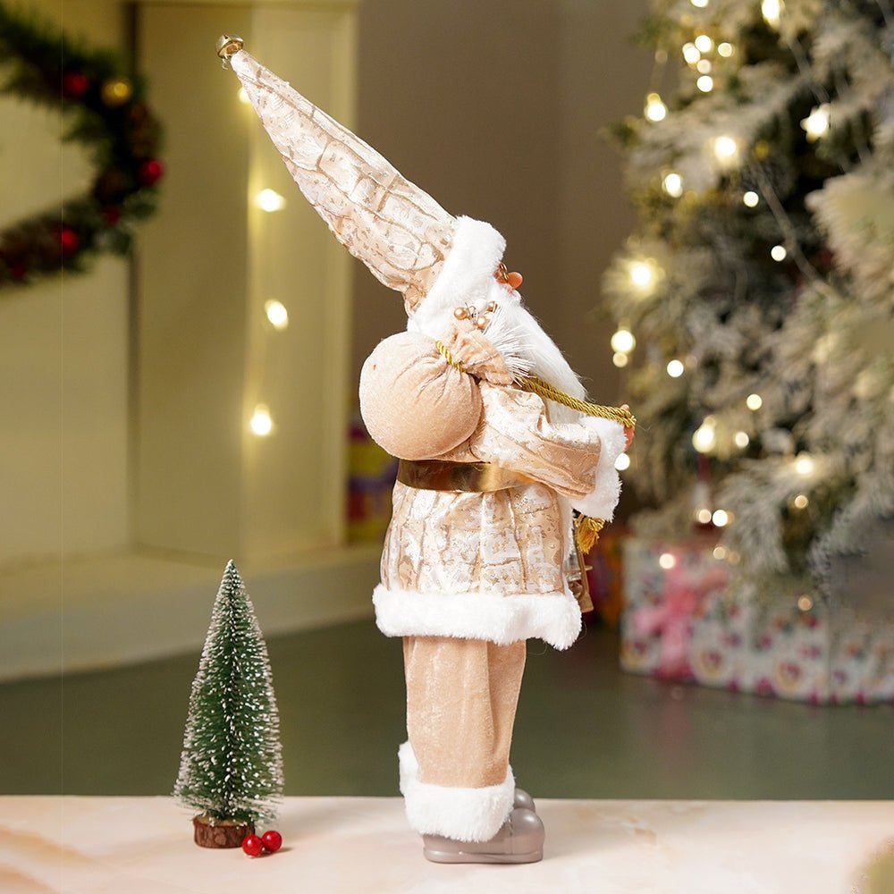 Little Surprise Box 18 inches Dark Gold Santa Christmas Home & Table Décor