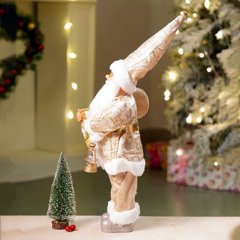 Little Surprise Box 18 inches Dark Gold Santa Christmas Home & Table Décor