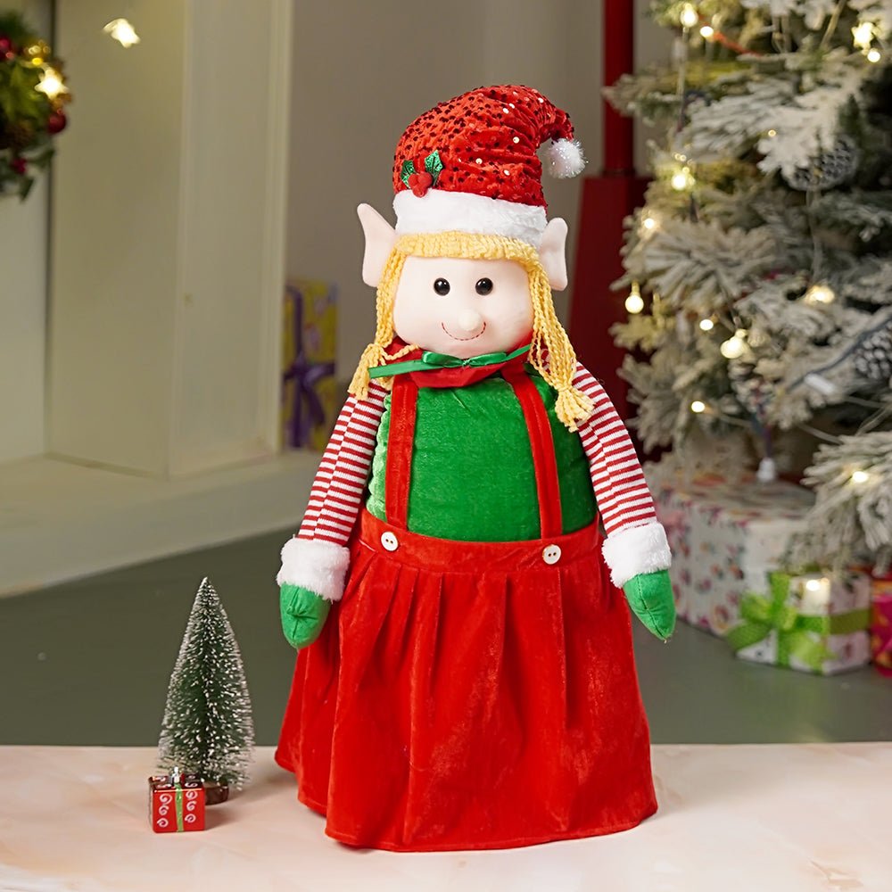 Little Surprise Box 2pcs Combo of Mr & Mrs Naughty Elves  Christmas Table & Home Décor