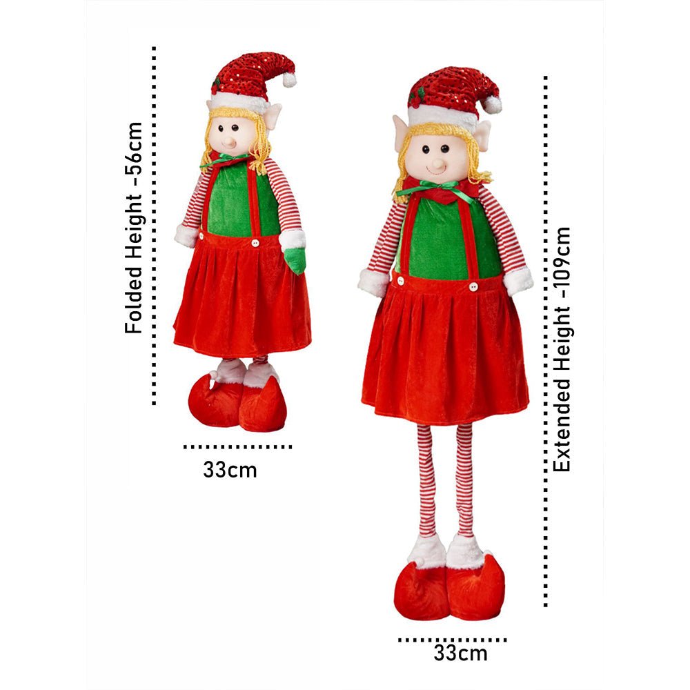 Little Surprise Box 2pcs Combo of Mr & Mrs Naughty Elves  Christmas Table & Home Décor