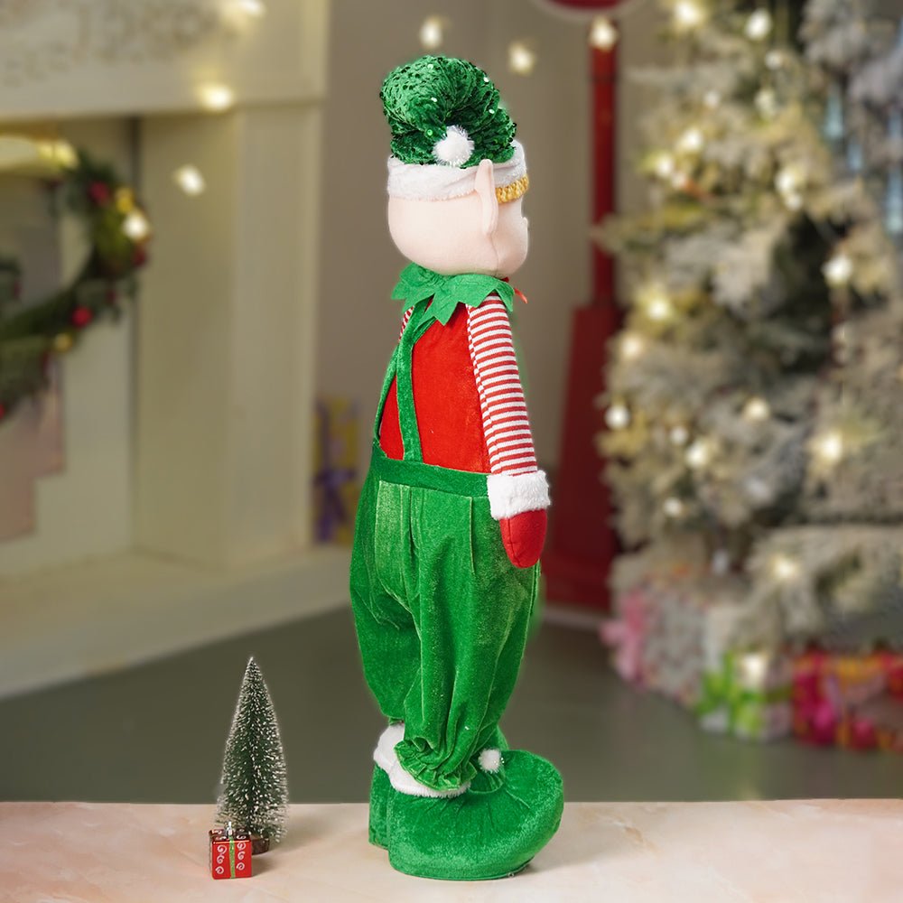 Little Surprise Box 3.5 feet Green Dungary Naughty Elf Christmas Table & Home Décor