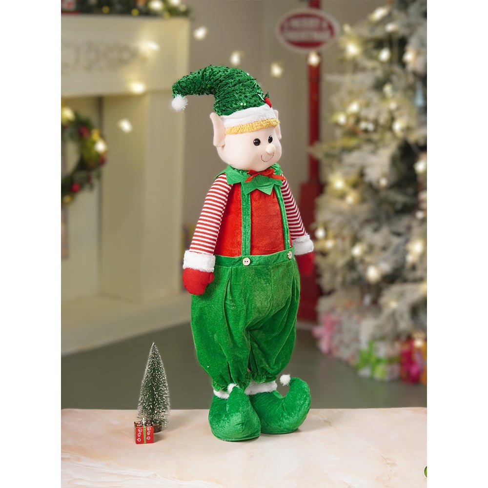 Little Surprise Box 3.5 feet Green Dungary Naughty Elf Christmas Table & Home Décor