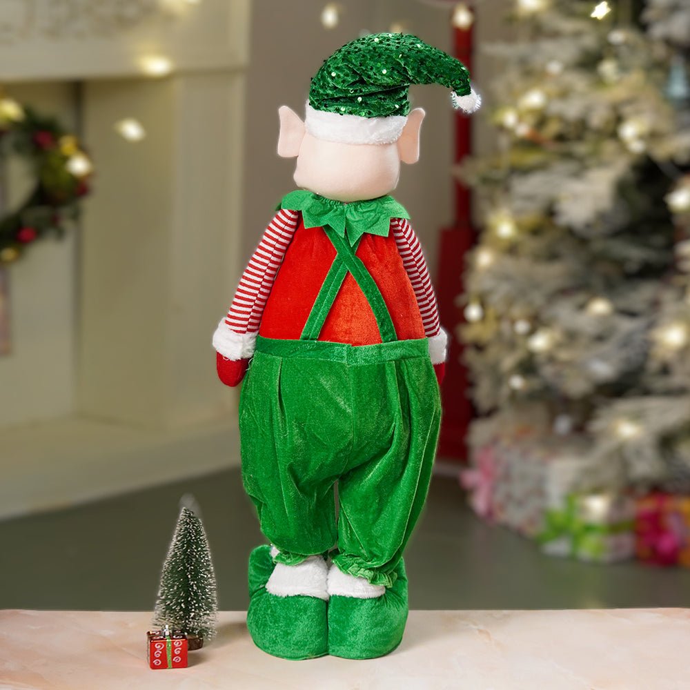 Little Surprise Box 3.5 feet Green Dungary Naughty Elf Christmas Table & Home Décor