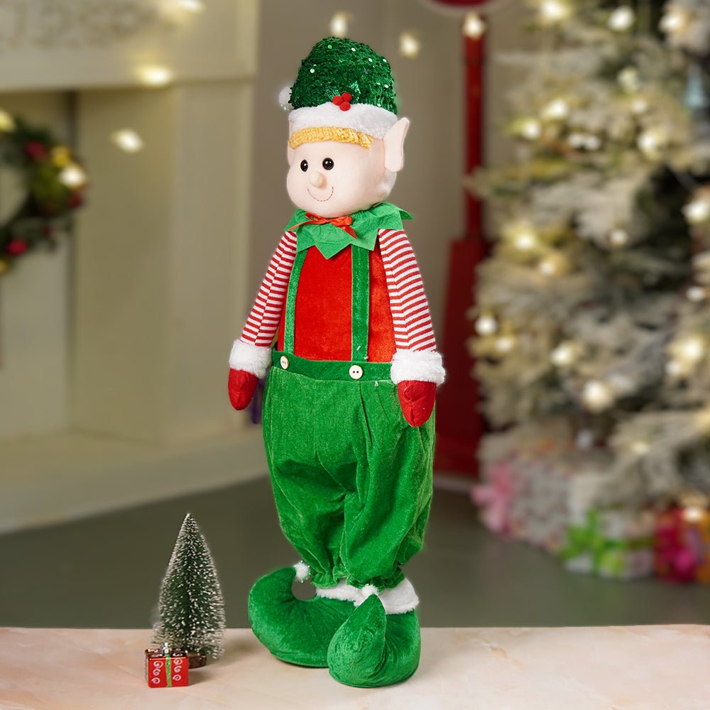Little Surprise Box 3.5 feet Green Dungary Naughty Elf Christmas Table & Home Décor