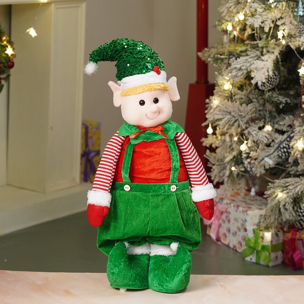 Little Surprise Box 3.5 feet Green Dungary Naughty Elf Christmas Table & Home Décor