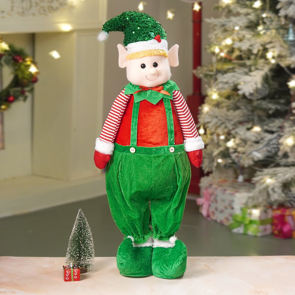 Little Surprise Box 3.5 feet Green Dungary Naughty Elf Christmas Table & Home Décor