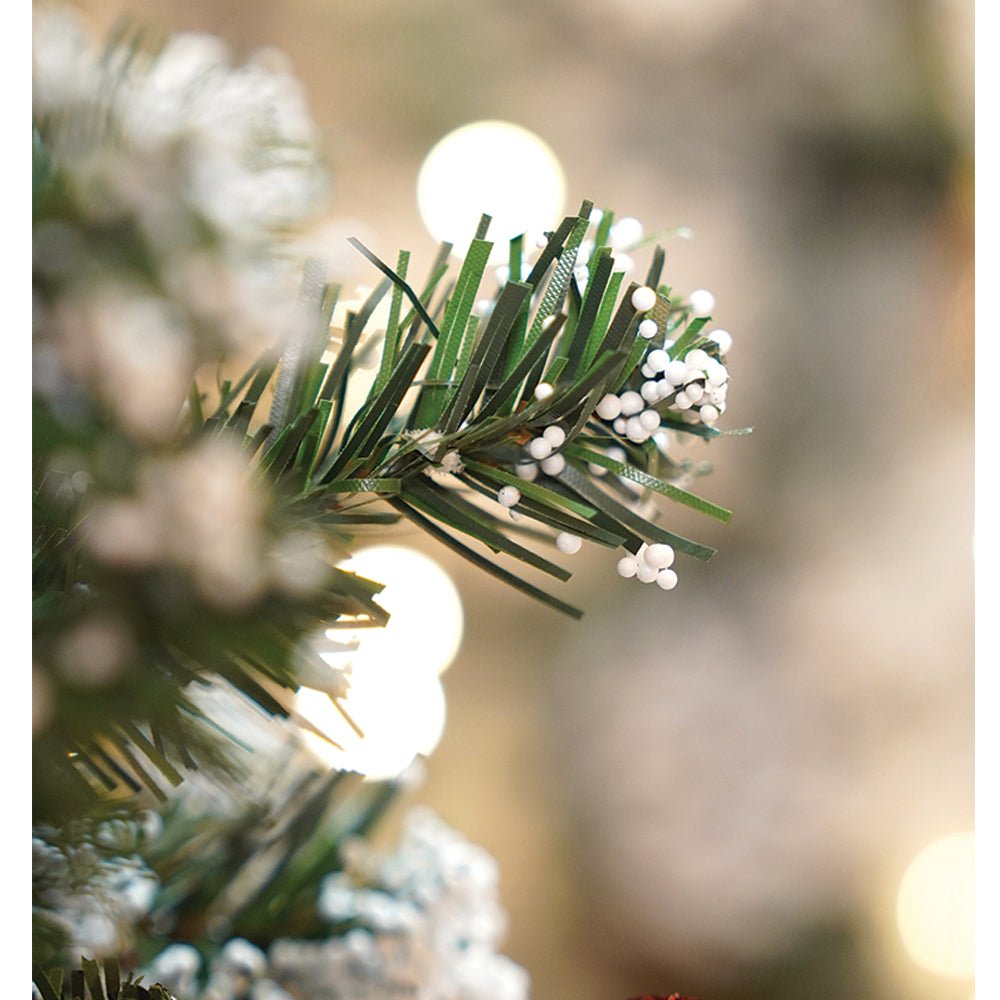 Little Surprise Box 4feet Red Apples and cherries Bushy christmas Tree