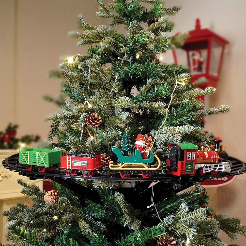 Little Surprise Box MC Train Tree with Light and Sound Christmas Tree Decoration.
