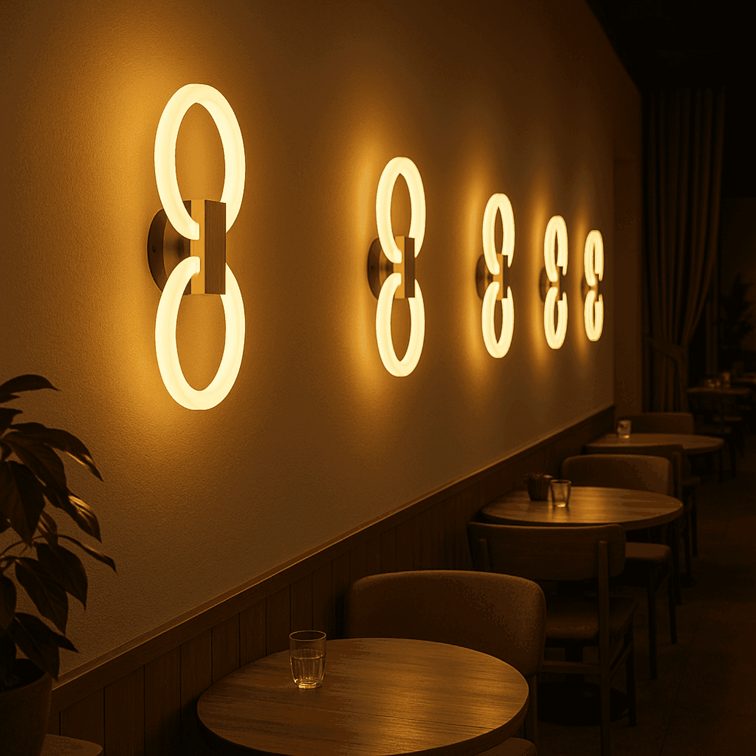 Lunaris Loop Wall Light - 20Watt