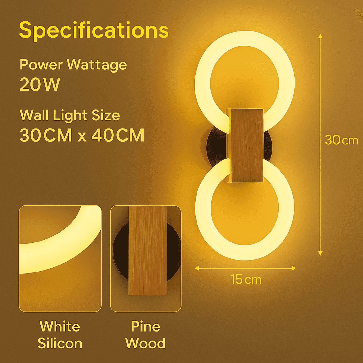 Lunaris Loop Wall Light - 20Watt