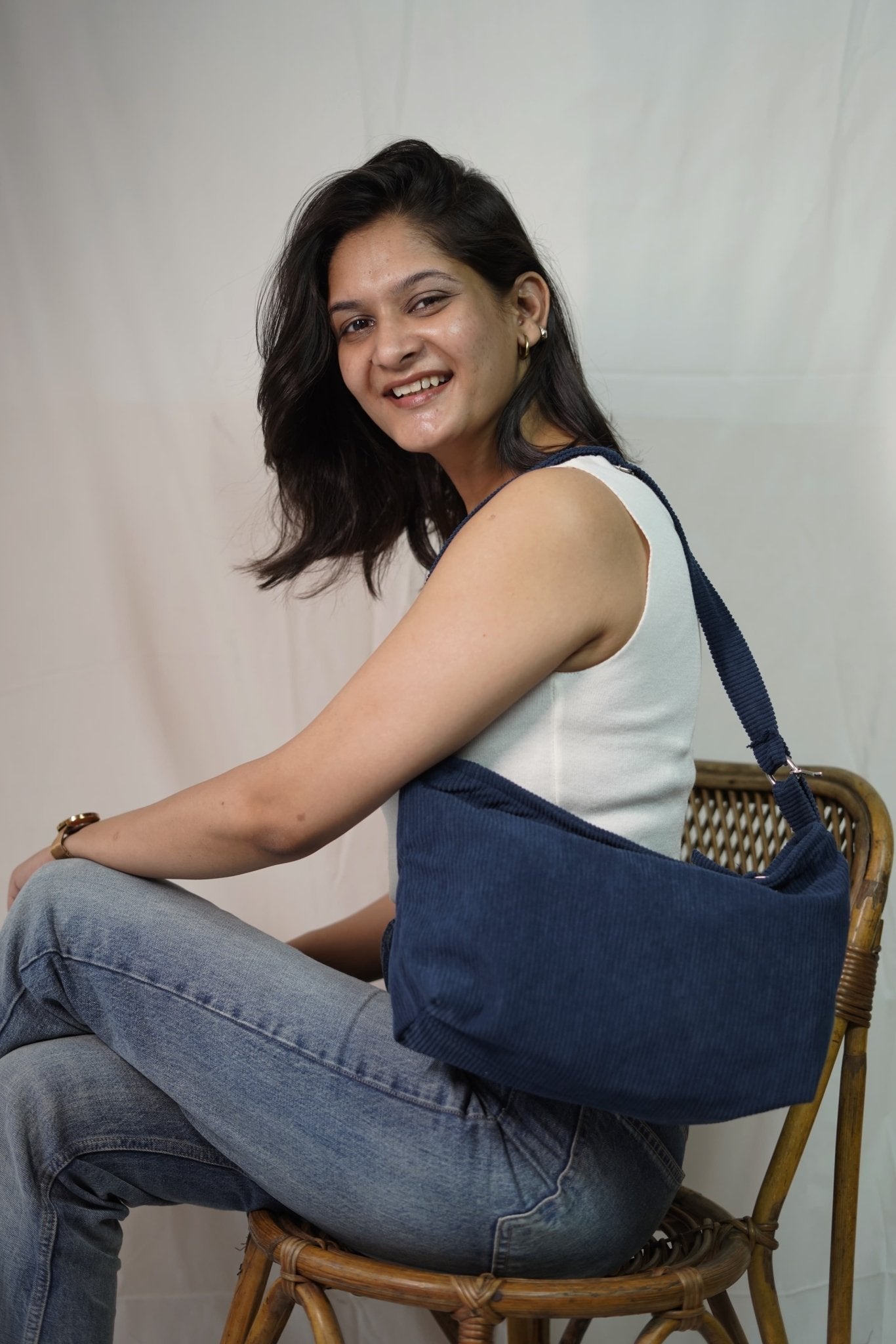 Minimalist Corduroy Sling Bag