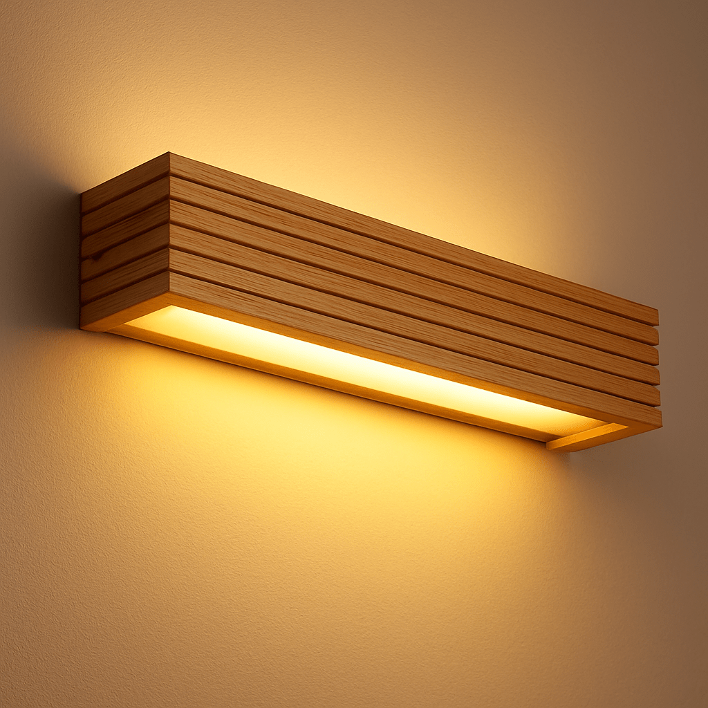 Raywood Wooden Wall Light - 14 Watt