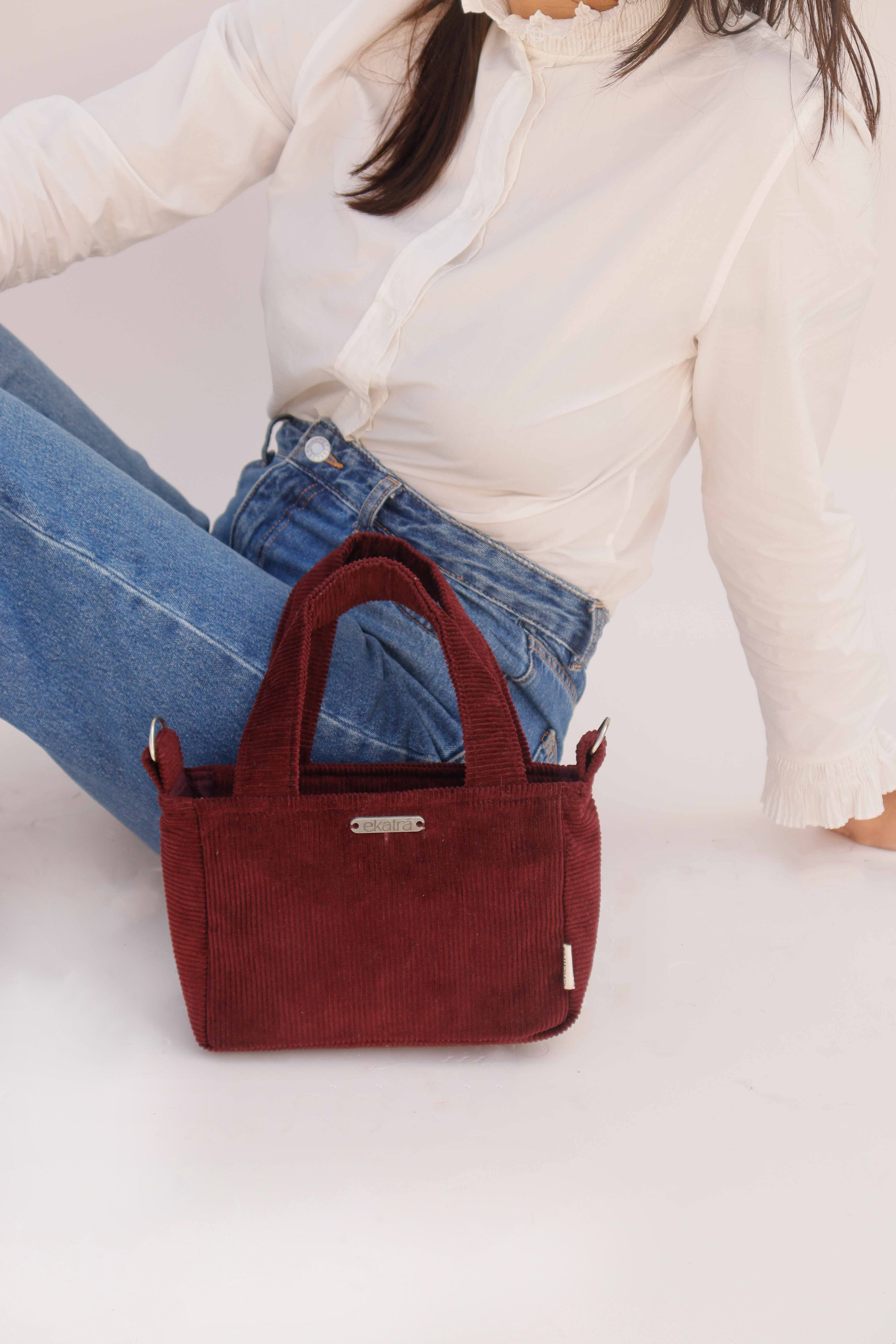 Corduroy Mini Tote