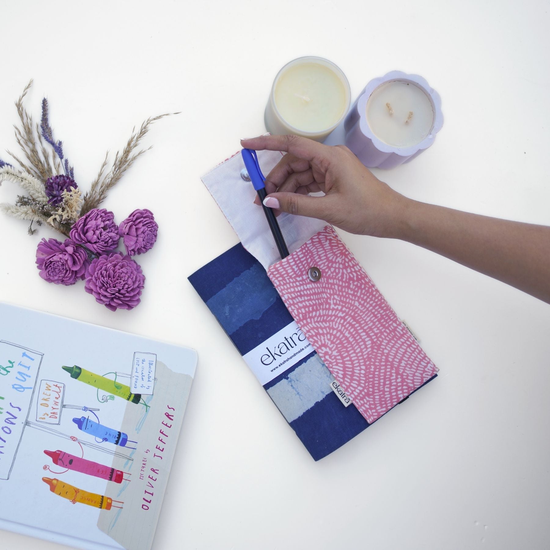 Sustainable Pen case/organizer with elastic band by Ekatra
