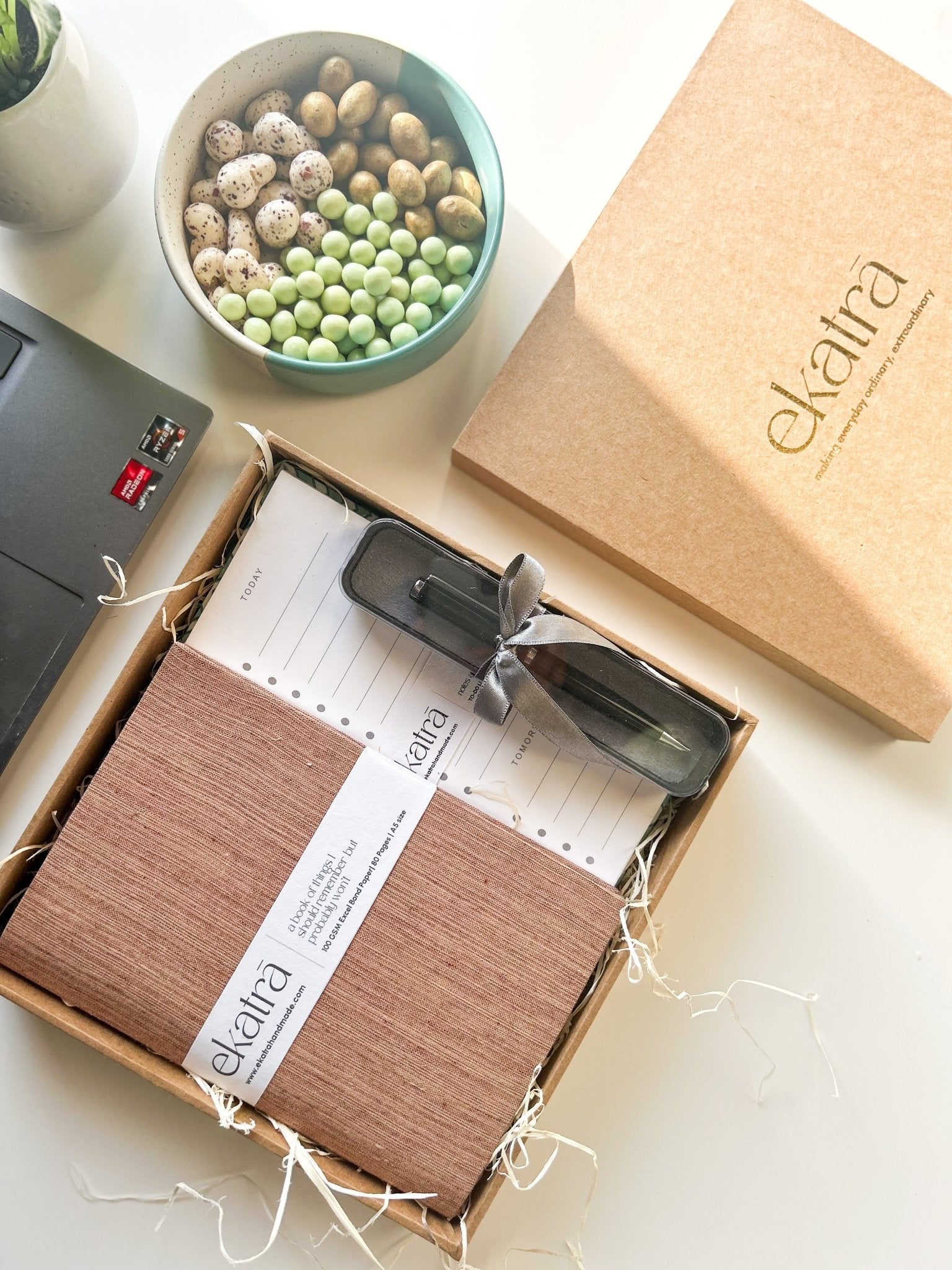 Sustainable Productivity Gift hamper by Ekatra -  Solid Beige