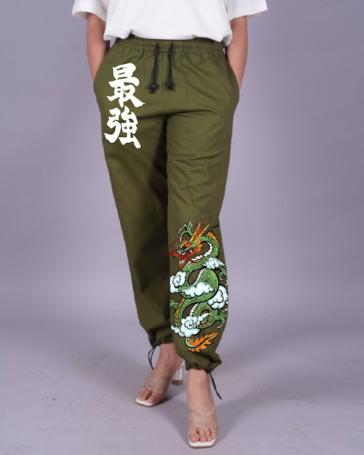 Dragon : Women's Olive Adjustable Cargo Pants(*)